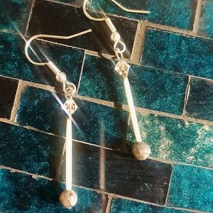 Porcupine Quill, Crystal & Labradorite Earrings